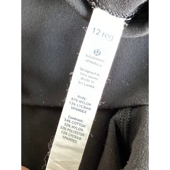 Lululemon Athletica Women’s Colorblock Barre Pulse Pants Heathered Black Size 12 - Picture 8 of 12
